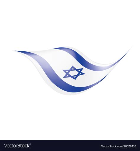 Israel flag Royalty Free Vector Image - VectorStock