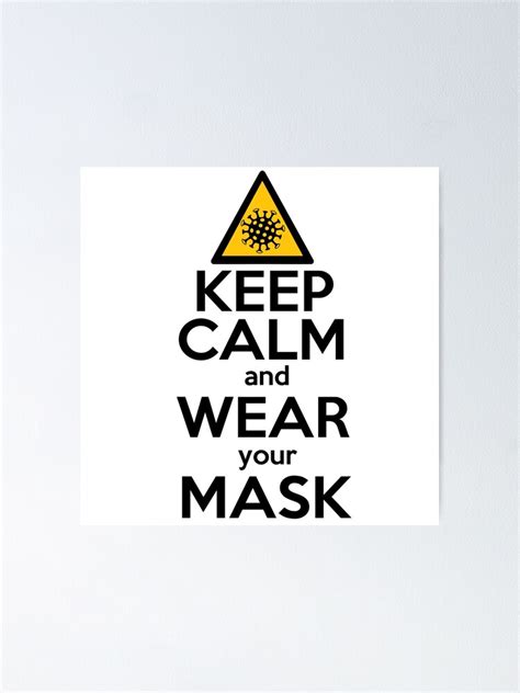 "Keep calm and wear your mask" Poster for Sale by Smurnov | Redbubble