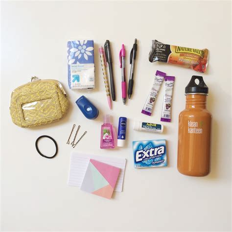 whatever bright things: Backpack Essentials