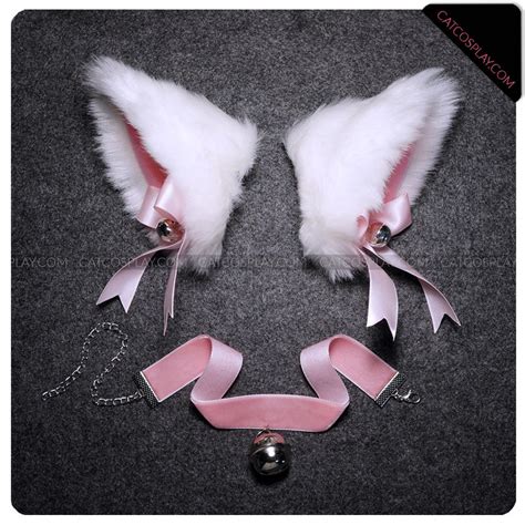 Beautiful White Cat Ear Cosplay Accessories by A-DORA on DeviantArt