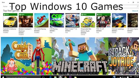 Top 10 Free Games on Windows Store for Laptop / Pc - Windows 8.1 and 10 (OS) - YouTube