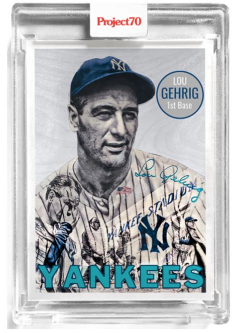 Lou Gehrig - Topps Artist Autographed Cards