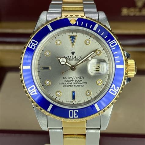 1984 Vintage Rolex Submariner 16803 Unpolished 18k gold & Steel Rare ...