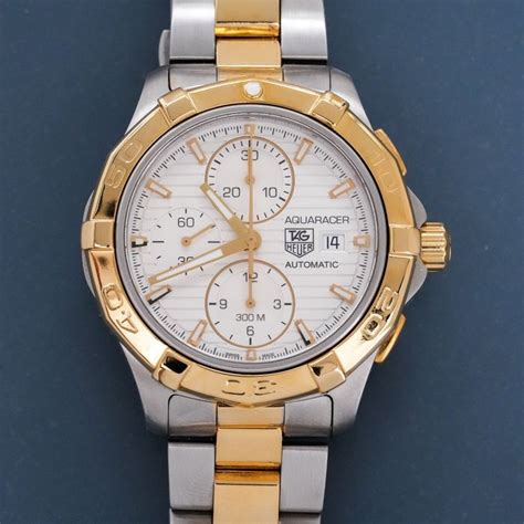 TAG Heuer - Aquaracer Calibre 16 Chronograph Gold/Steel - CAF2120 - Men ...