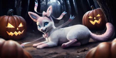 Sylveon ready for halloween(Ai image) by Greybonz on DeviantArt