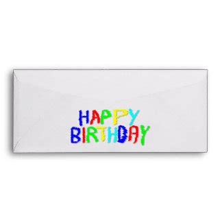 Happy Birthday Printed & Mailing Envelopes | Zazzle