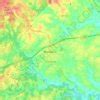 Talmo topographic map, elevation, terrain