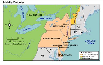 Middle Colonies - U.S. History 13 ORiginal Colonies