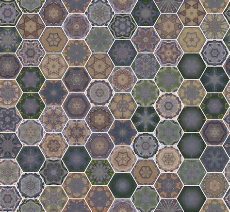 Hexagon Pattern for Apparels Digital Art by Tin Tran - Pixels