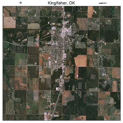 Aerial Photography Map of Kingfisher, OK Oklahoma