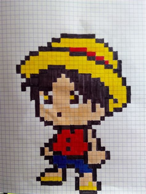 Luffy Pixel Art