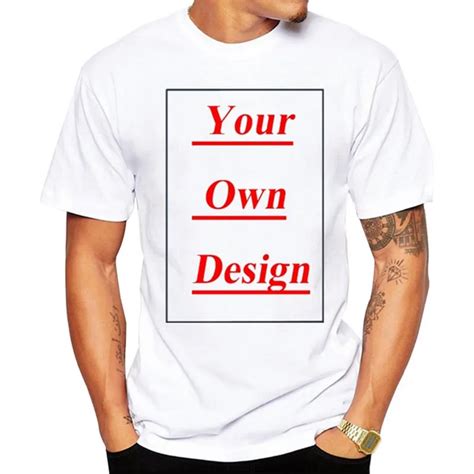 High Quality Customized Men T shirt Print Your Own Design Men Casual ...