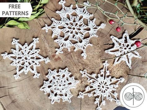 Easy Crochet Snowflakes Mini CAL - Free Patterns! | Crochetpedia