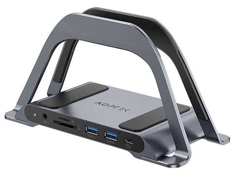 The 10-In-1 USB-C Docking Station Doubles as Vertical Laptop Stand ...