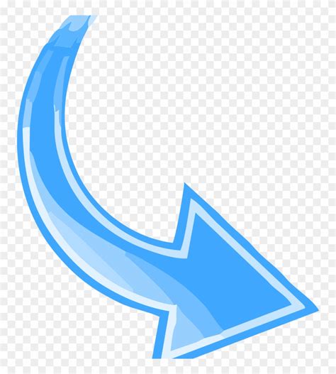 Blue Curved Arrow Clipart (#2746463) - PinClipart