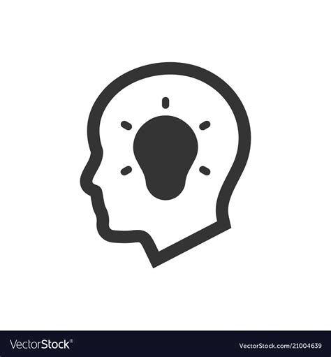 Creative thinking icon Royalty Free Vector Image