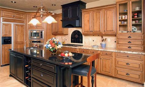 Impressive Painted Island With Oak Cabinets White Grey