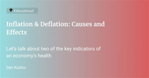 Inflation 📉 & Deflation 📈 Definition, Rates, Causes | How Does It Work