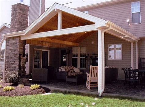 hip roof with wood ceiling patio | Dream patio, Pergola ideas for patio ...