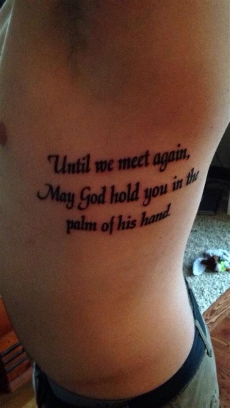 Mini Tattoos on Twitter: "Until we meet again may God hold you in the ...