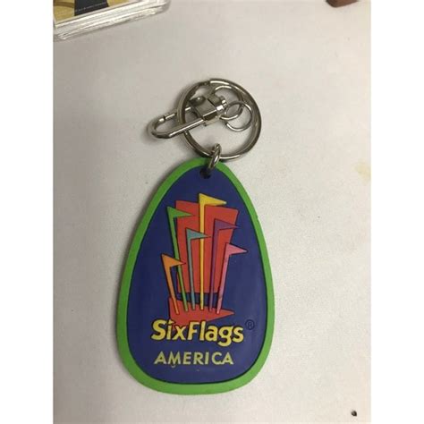 six flags | Other | Six Flags Of America Keychain | Poshmark