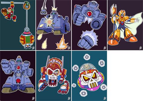 Daily Rockman - Rockman and Forte Bosses by IanDimas on DeviantArt