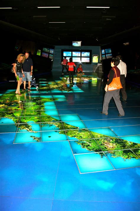 'Our space' - interactive floor map, Te Papa Museum, Wellington, New ...