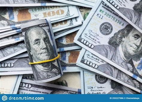 Dollar Banknotes on Table, Top View. Money Exchange Stock Photo - Image of financial, group ...