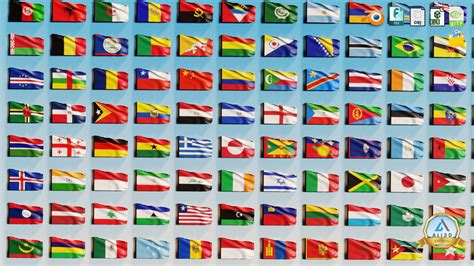 3D model Animated Flags of all countries and regions - World Flags VR ...