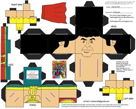 El Dorado from Super Friends Paper Toy | Free Printable Papercraft ...