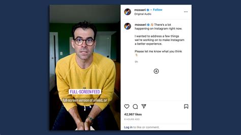 Instagram head Adam Mosseri responds to complaints that app is turning ...