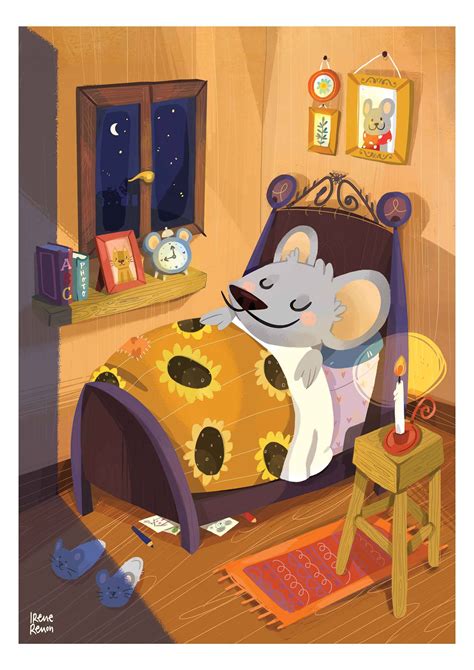 Sleeping mouse on Behance Tiny Bed, Mouse Illustration, Apple Watch ...