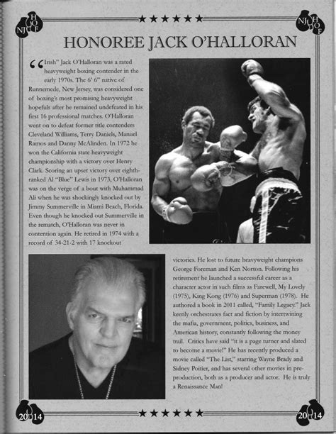 JACK O’HALLORAN – New Jersey Boxing Hall of Fame