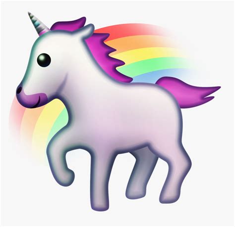 Unicorn Emoji Transparent Background, HD Png Download - kindpng