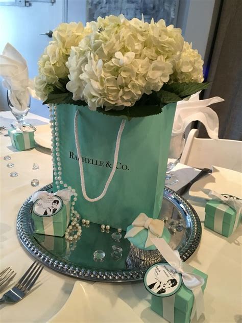 Breakfast at Tiffany's Bridal Brunch Centerpiece … | Tiffany wedding ...