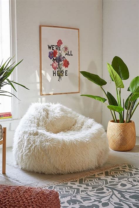 Furry Bean Bags at Urban Outfitters | POPSUGAR Home