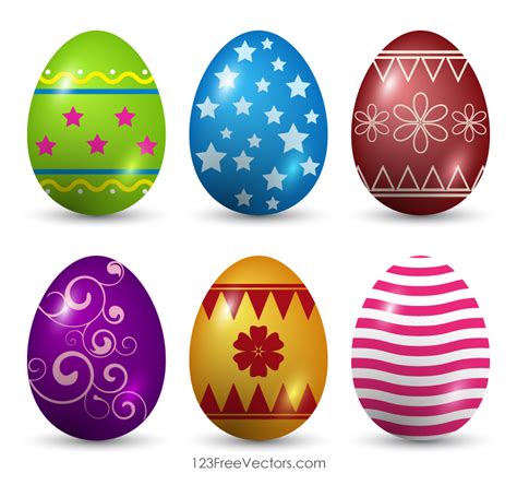 Decorated Easter Eggs Vector Art | Download Free Vector Art | Free-Vectors