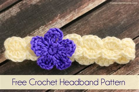 Free Crochet Flower Headband Pattern