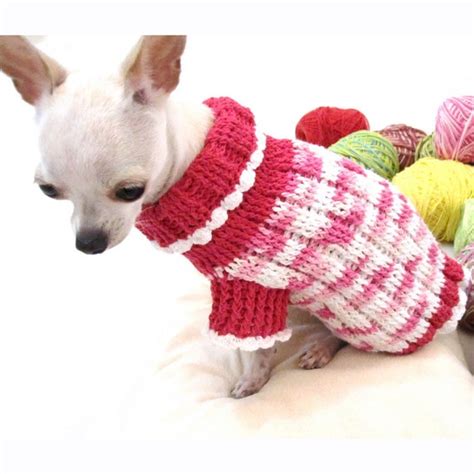 Dog Sweater XXS Pink Teacup Chihuahua Clothes Puppy Costumes