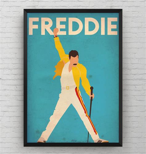 Freddie Mercury Poster - Queen Poster - Art Print Music Room Gift - Unframed | eBay | Pinturas ...