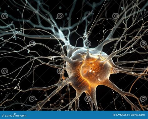 Neurons Firing in the Brain. Stock Illustration - Illustration of ...