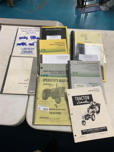 Tractor Manuals, John Deere, etc | Live and Online Auctions on HiBid.com