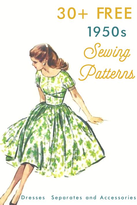 FREE VINTAGE SEWING PATTERNS / Va-Voom Vintage | Vintage Fashion, Hair Tutorials and DIY Style