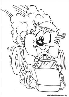 Baby Looney Tunes Taz Coloring Pages at GetColorings.com | Free ...