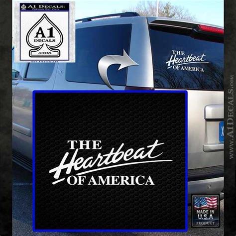 Chevy The Heartbeat Of America D2 Decal Sticker » A1 Decals