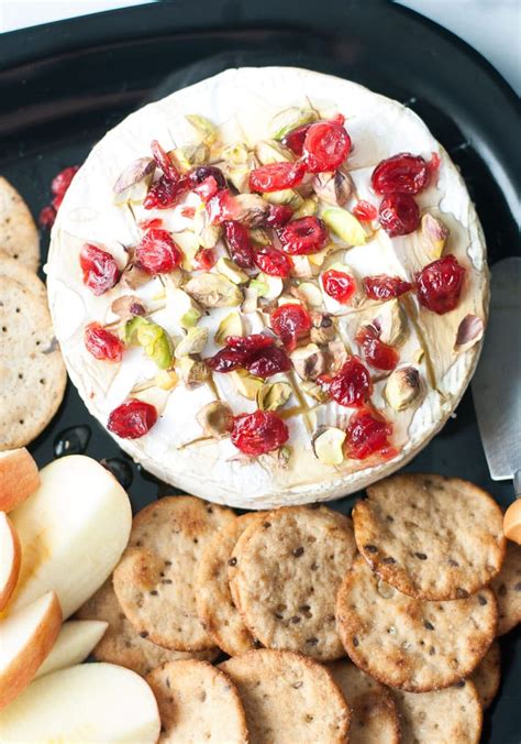 Baked Brie w/ Honey, Cranberries, & Pistachios | Life is but a Dish