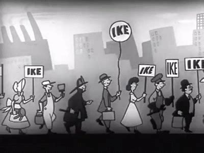Dwight D Eisenhower 1952 I Like Ike Political Ad with Jingle on Make a GIF