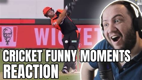 20 FUNNY MOMENTS IN CRICKET HISTORY REACTION - YouTube