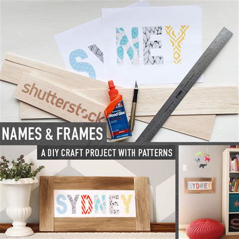 Make Your Own Patterned Name Art - The Shutterstock Blog