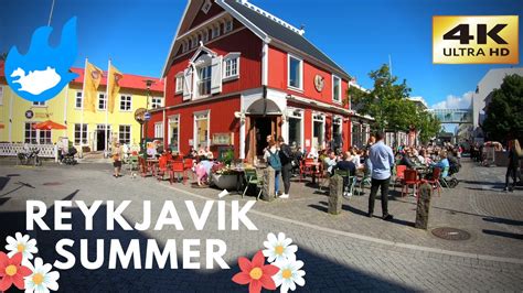 Iceland Walking Tour - Reykjavík Summer [4K] - YouTube